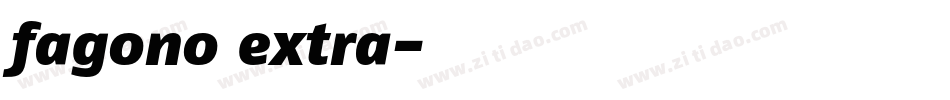 fagono extra字体转换